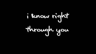 Alanis Morissette  Right Through You Lyrics [upl. by Honorine]