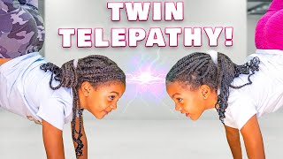 Twin Telepathy Challenge Gymnastics Edition [upl. by Lutero]