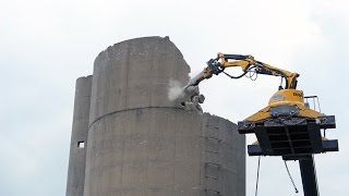 Selective Demolition 80ft Silo [upl. by Simon]