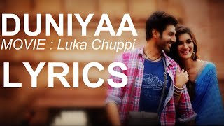 Duniyaa Luka Chuppi Full Song and Lyrics  Karthik Aryan Kriti Sanon [upl. by Kauffman]