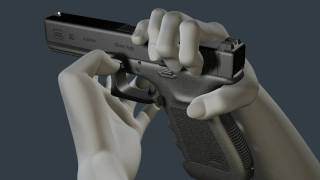 3D Glock Animation  How to disassemble and reassemble the G20 [upl. by Josi]