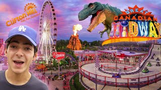 CLIFTON HIll Niagara Falls Full Overview  Skywheel Dinosaur Golf Speedway  More [upl. by Anaed699]