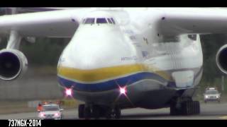 Antonov An225 Mriya landing Gardermoen  World largest plane  HD [upl. by Davin]