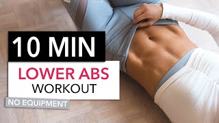 10 MIN LOWER AB WORKOUT  No Equipment I Pamela Reif [upl. by Llevra]