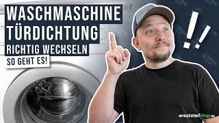 Türdichtung Waschmaschine wechseln  so geht es [upl. by Ahsimet349]