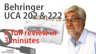 Behringer UCA 202 UCA 222 The 3Minute review [upl. by Kwon]