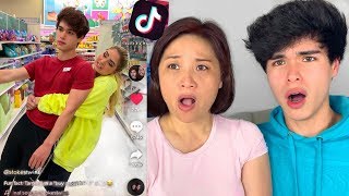 REACTING TO CRAZY TIKTOK TRENDS w MOM [upl. by Nibla]