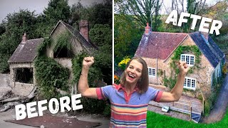 ONE YEAR in 15 minutes RENOVATING a Crumbling Cottage [upl. by Isleen]