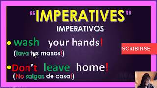 Como usar IMPERATIVOS en Ingles  LETS  IMPERATIVES [upl. by Laehcar]