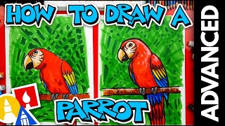 How To Draw A Bird Parrot  Advanced [upl. by Ehcor]