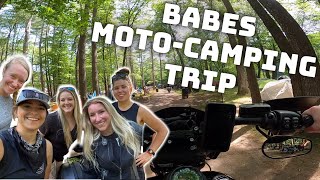 BABES RIDE OUT Motorcycle camping Weekend Motocamping with the ladies [upl. by Eniamreg]