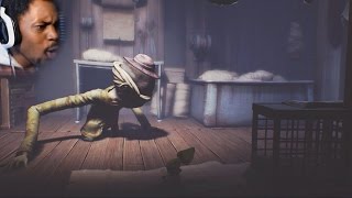 THIS DUDE IS BREATHING ON MY BACK MEAT  Little Nightmares Part 2 [upl. by Erv]