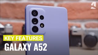 Samsung Galaxy A52 handson amp key features [upl. by Baillieu929]