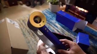 Dyson 2375K Gold Supersonic Hairdryer Unboxing [upl. by Edholm]