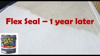 Flex Seal 1 Year Update  RV or Trailer Roof [upl. by Ednalrym]