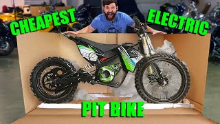 I BOUGHT the CHEAPEST ELECTRIC Pit Bike on the Internet [upl. by Einiffit322]