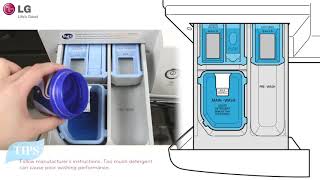 LG Front Load Washer Detergent amp Additives Usage Tips [upl. by Pond114]