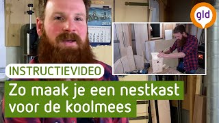 Nestkast voor koolmees maken Bekijk deze DIY video [upl. by Lokim]