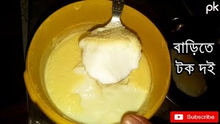 How To Make Tok doi  কিভাবে টক দই তৈরি করবেন  Homemade Yogurt [upl. by Atteval]