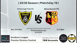 Harborough Town vs Alvechurch 211224 [upl. by Adnowal]