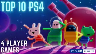 Top 10 4 Player Local CoOp PS4 Games [upl. by Layod]