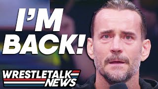 CM Punk AEW DEBUT RETURN To Wrestling  WrestleTalk News [upl. by Leonora]