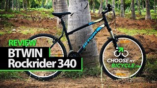 Btwin Rockrider 340 Mountain Bike ChooseMyBicyclecom Expert Review [upl. by Marron195]