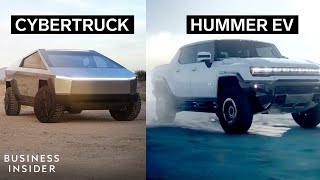 How Teslas Cybertruck Stacks Up Against The Hummer EV [upl. by Wampler362]