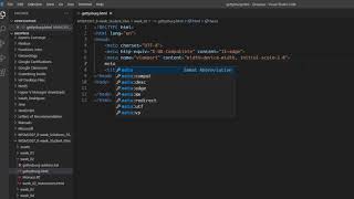 Create new HTML files in Visual Studio Code [upl. by Colver]