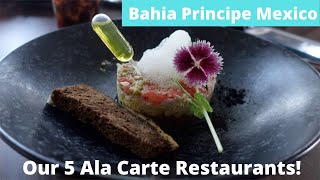 Our 5 A La Carte Restaurants At Bahia Principe Luxury Akumal amp Grand Tulum Mexico All Inclusive [upl. by Adara526]