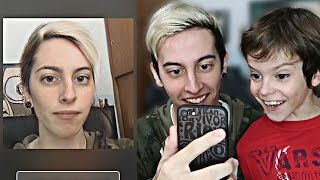 FACEAPP CHALLENGE CON MI HERMANITO   RobleisIUTU ft ThiagoIUTU [upl. by Llyrad989]