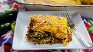 How to make CHILE RELLENOS CASSEROLE  STEP by STEP ❤ [upl. by Nannahs]