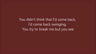 Kelly Clarkson  Stronger Lyrics HD [upl. by Blondie733]