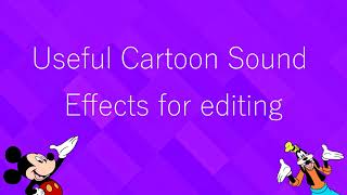 100 Cartoon Sound Effects for Editing [upl. by Aiuqram]