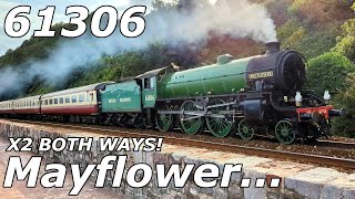 61306 Mayflower  Seawall  Both Ways  Teignmouth  030824 [upl. by Atsirc]