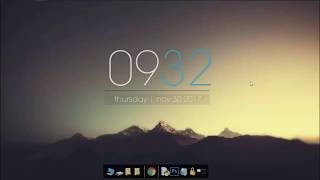 2 Rainmeter Windows 10 Simple Clock [upl. by Valenta401]