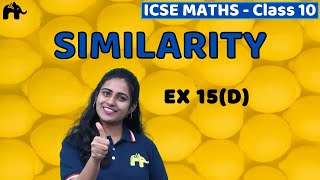 Similarity Class 10 ICSE Maths  Mathematics Chapter 15 Exercise 15D  Selina Questions [upl. by Lundeen]