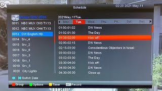 FTA Satellite Channels that have an Electronic Program Guide  EPG [upl. by Otreblig]