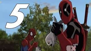 Deadpool in Ultimate SpiderMan 56 vs SpiderMan [upl. by Eyssej]