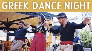 Traditional GREEK NIGHT Cretan Dance and Live MUSIC  Daily CRETE Greece [upl. by Cheria]