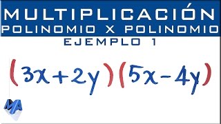 Multiplicación de expresiones algebraicas  Polinomio por polinomio  Ejemplo 1 [upl. by Aitahs]