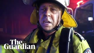 Fire and Rescue NSW crews fight bushfires in Bundanoon [upl. by Australia]