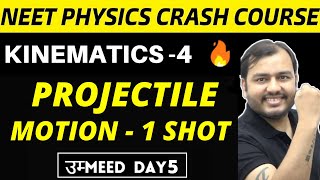 KINEMATICS 04  PROJECTILE MOTION in ONE SHOT  ALL Tricks amp Concepts  NEET Physics Crash Course [upl. by Aicilihp]