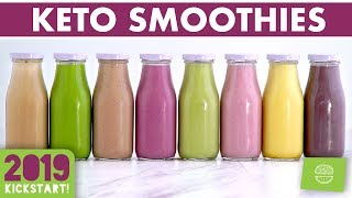 Low Carb Smoothies Keto Smoothie Recipes kickstart2019 [upl. by Anitselec]