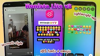 Honista Lite v3 2024 Update with Real iOS IG Fonts  iOS Emojis amp Advanced Features [upl. by Hasty]