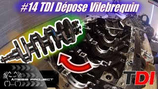 14 TDI Dépose de vilebrequin [upl. by Kubiak]