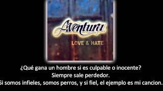 Aventura  Llorar lyric  letra [upl. by Lewse]