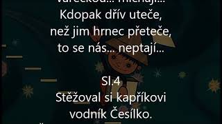 Večerníček karaoke lyrics bez zpěvu [upl. by Saerdna85]