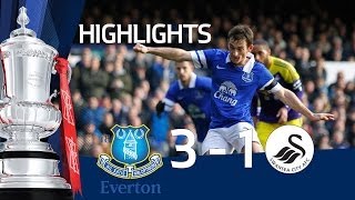 Everton vs Swansea City 31 FA Cup 5th Round goals amp highlights [upl. by Kalli259]