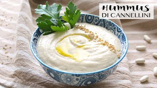 HUMMUS DI CANNELLINI  RICETTA FACILE E VELOCE SENZA GLUTINE  Veglife Channel [upl. by Stoll]